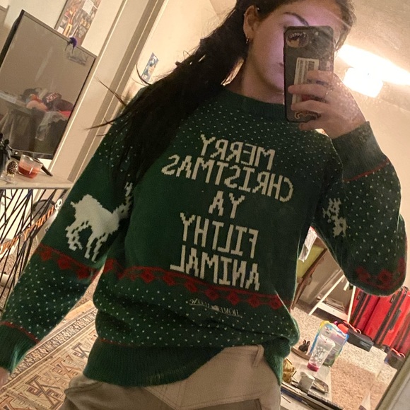Home Alone Funny Filthy Animal Holiday Sweater - Picture 2 of 3